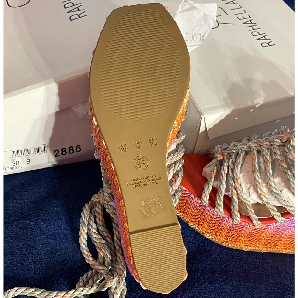 Anthropologie x Raphaella Booz Jute Wedge Sandals NWT SZ 9, 10 - Picture 8 of 12